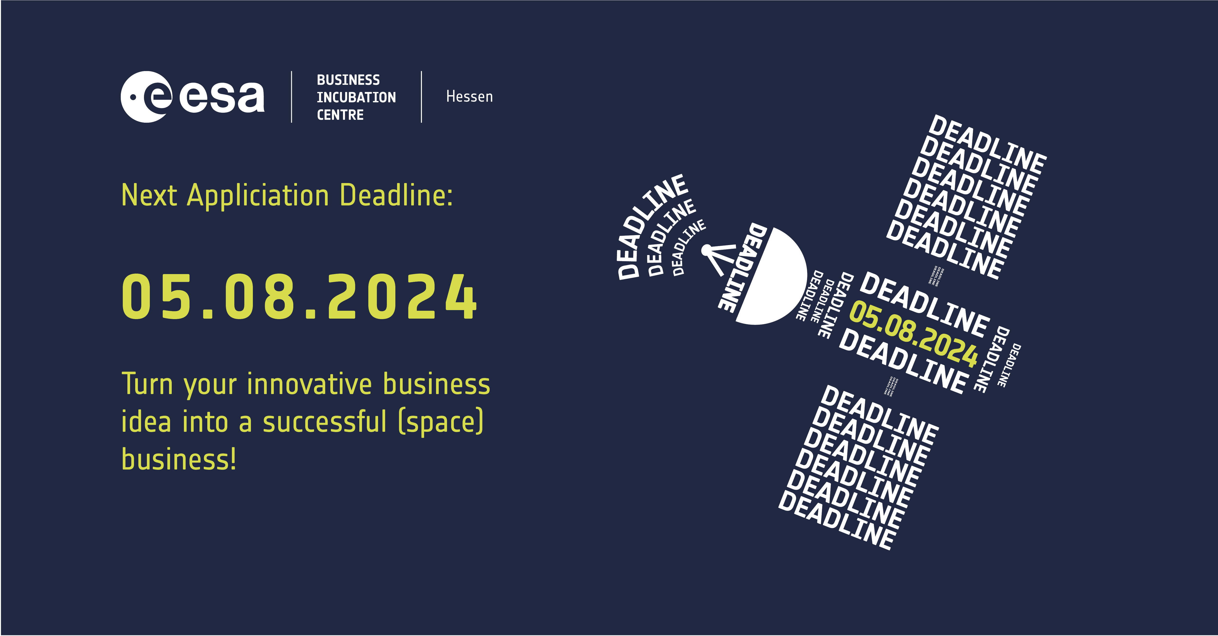 ESA BIC Hessen Application Deadline 05.08.2024